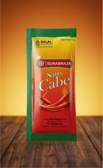CHILI SAUCE TJAP SURABRAJA SACHET 9g